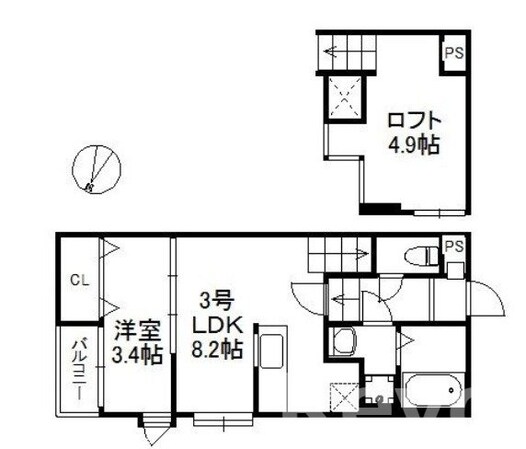 香椎宮前駅 徒歩4分 1階の物件間取画像